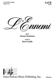 L'Ennemi SATB choral sheet music cover Thumbnail